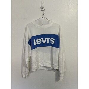 Levi's Meadow Fleece Crewneck Sweatshirt Ivory Women's Size Extra Large (G)